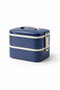 Hermia Caja de Almuerzo de Acero Inoxidable Azul Marino 1300 ml
